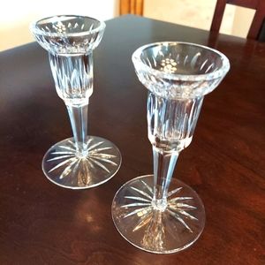 Waterford crystal candlesticks.. pair